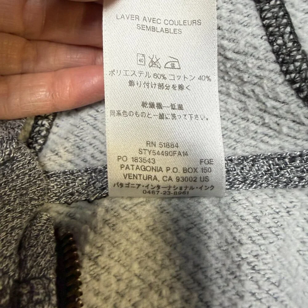 Patagonia‎ Women’s Cloud Stack Hoody Small Heather Gray EUC